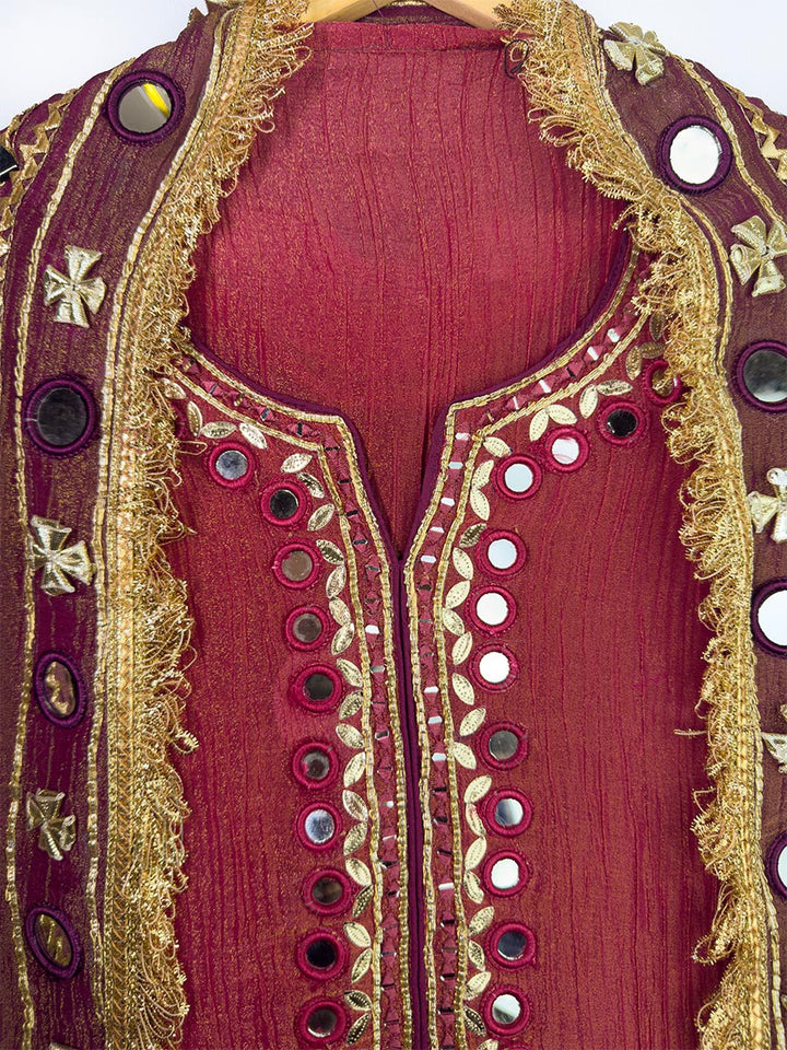 Ruby Flame Ombré Mirror &amp; Gotta Unstitched Set