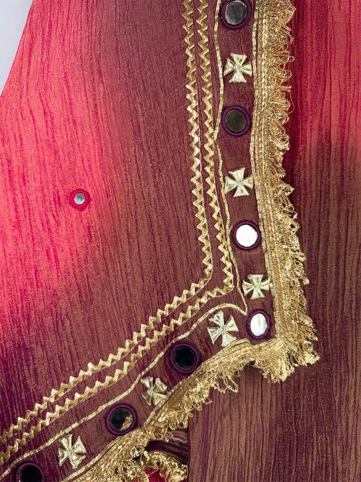 Ruby Flame Ombré Mirror &amp; Gotta Unstitched Set
