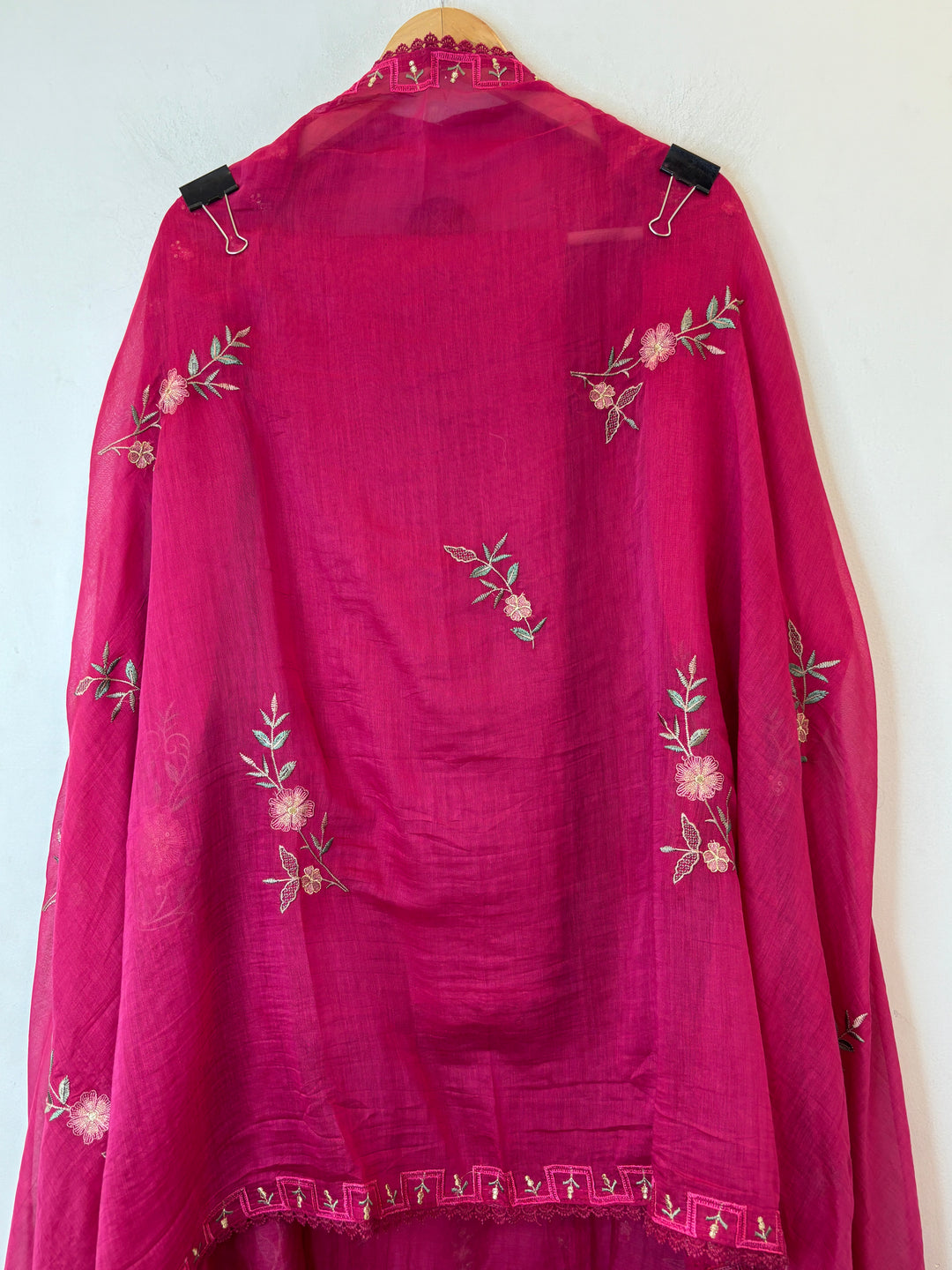 Zarvisha – Pink Mul Cotton Zari Floral Suit