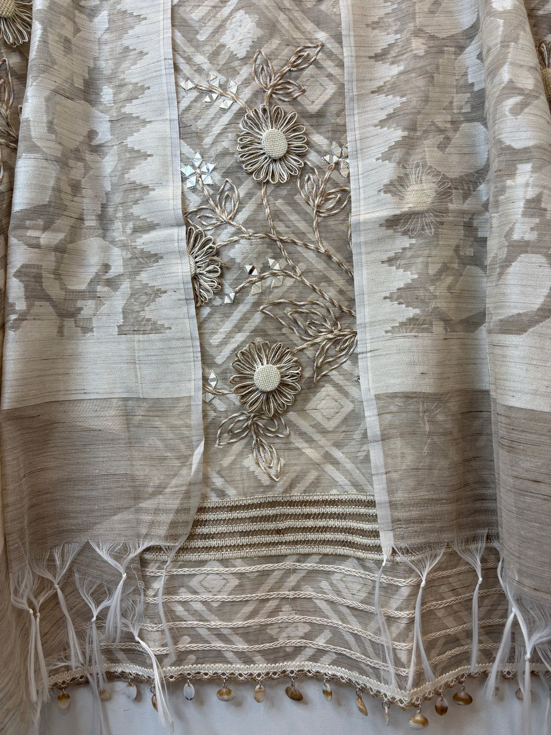 Jamira – Jamdani Jute Mirror Suit