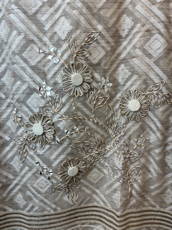 Jamira – Jamdani Jute Mirror Suit