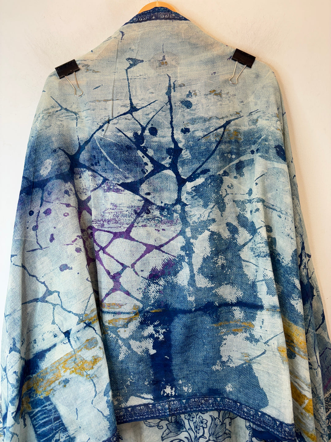 Pearlina – Blue Mul Cotton Printed Highlight Suit