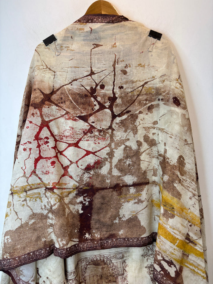 Pearlina – Brown Mul Cotton Printed Highlight Suit