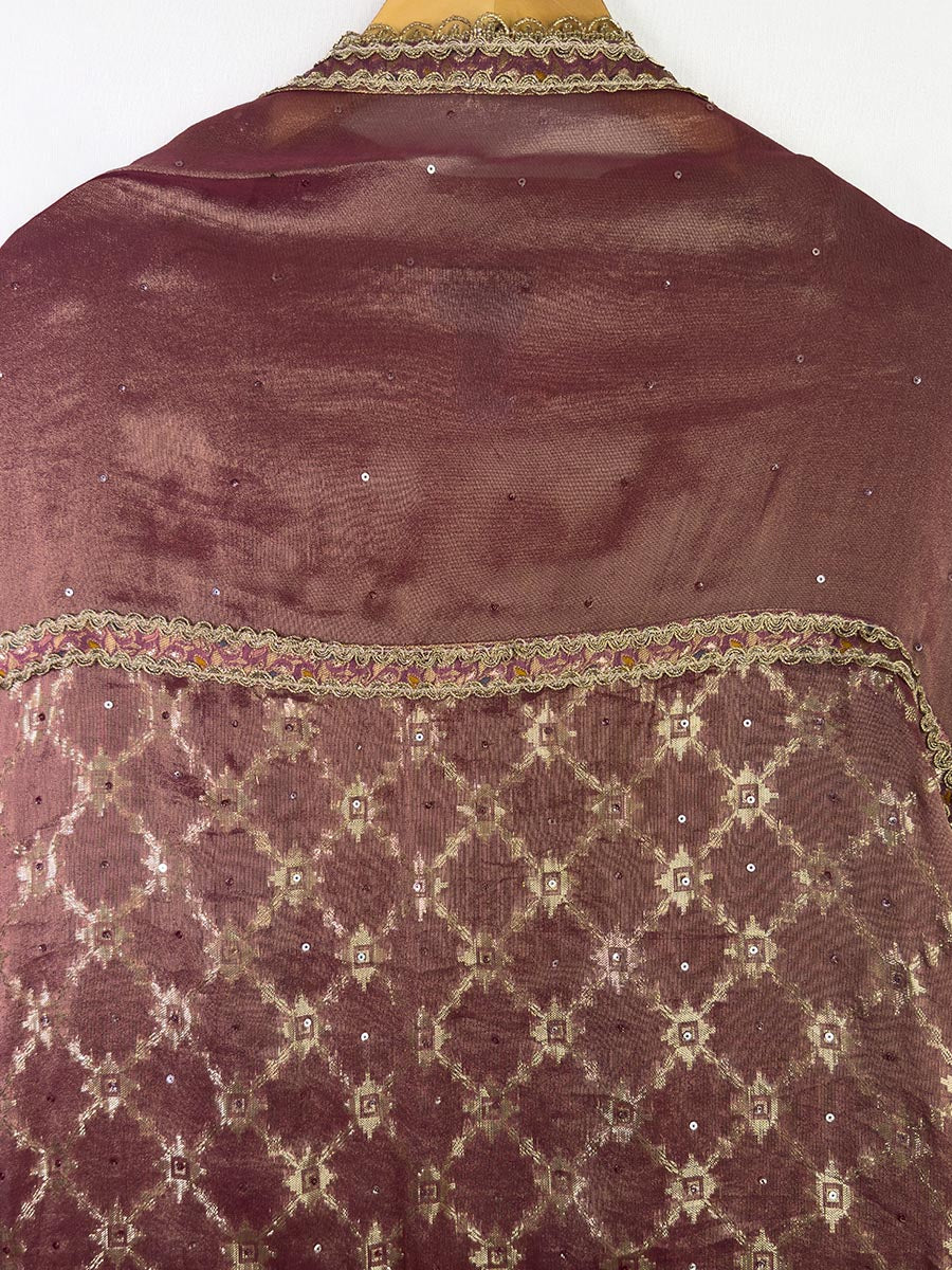 Maroon Handcrafted Tissue Ensemble