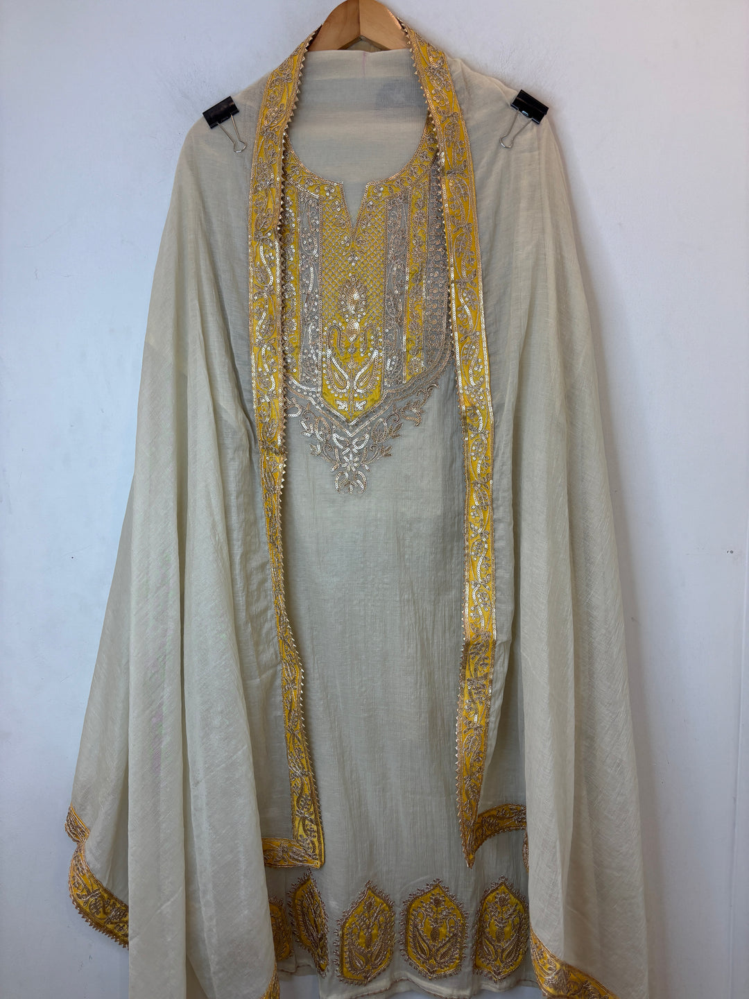 Zivika – Grey Mul Cotton Dori Lace Suit