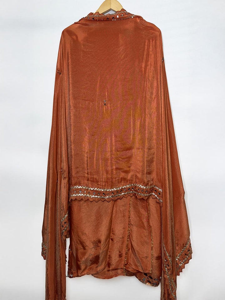 Scarlet Tissue Mirror Work Ensemble