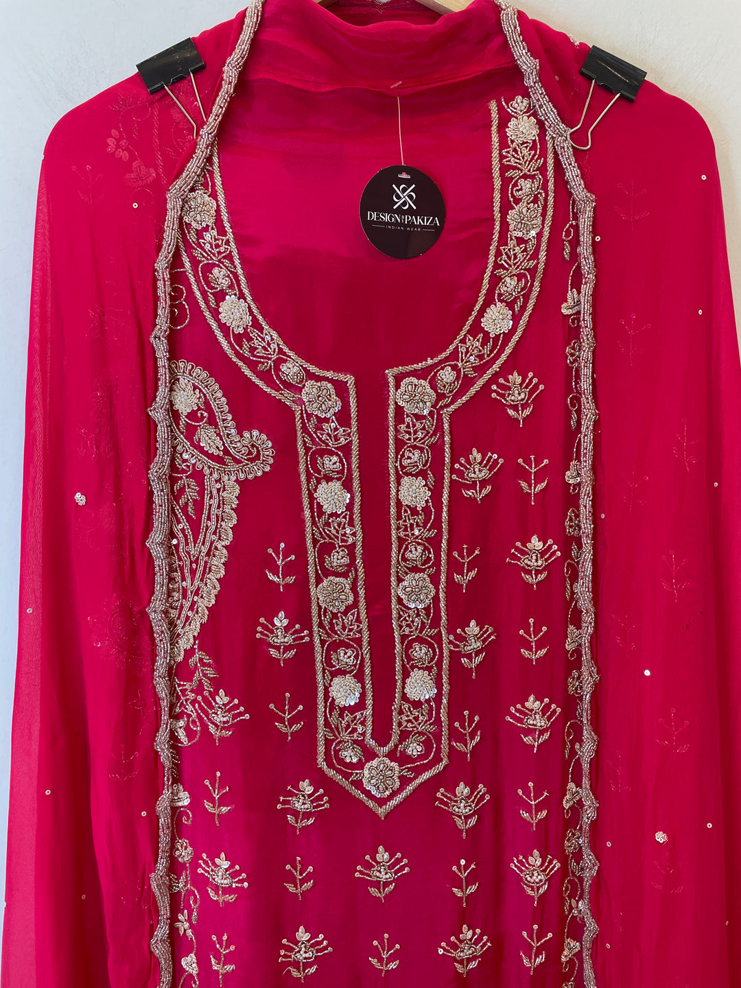 Seraya – Silk Organza Handworked Suit