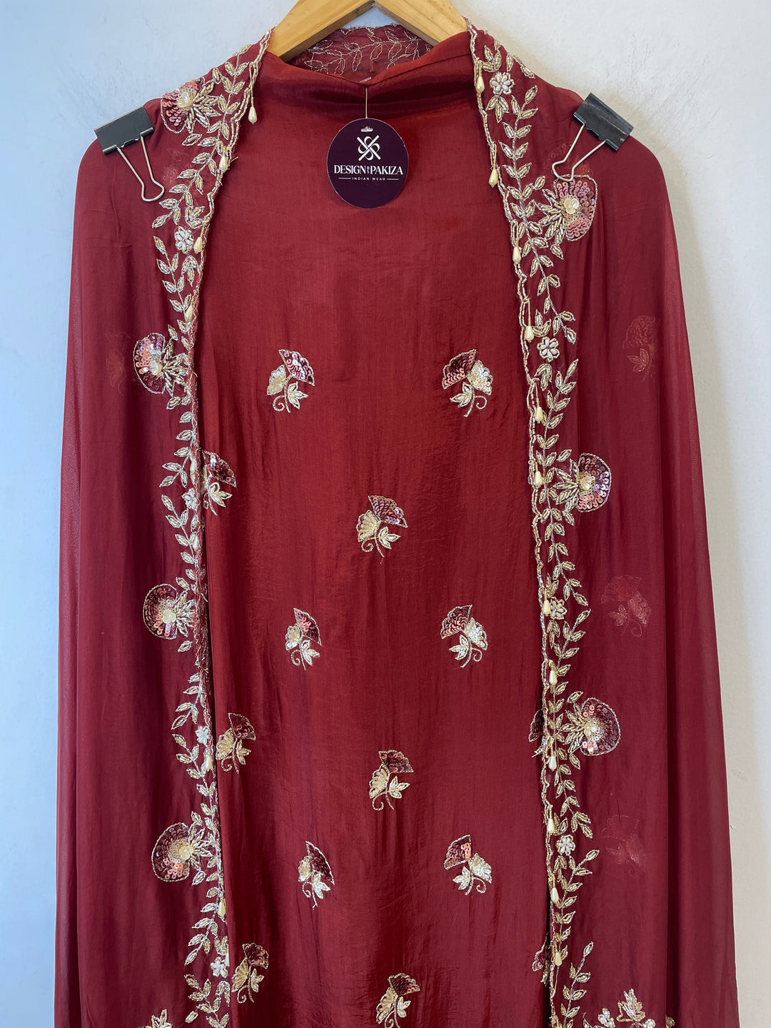 Ivania – Silk Organza 3D Handworked Suit