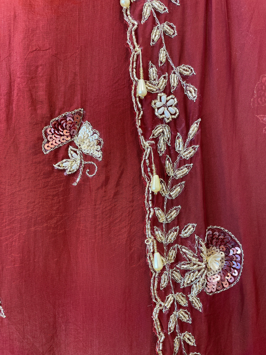 Ivania – Silk Organza 3D Handworked Suit