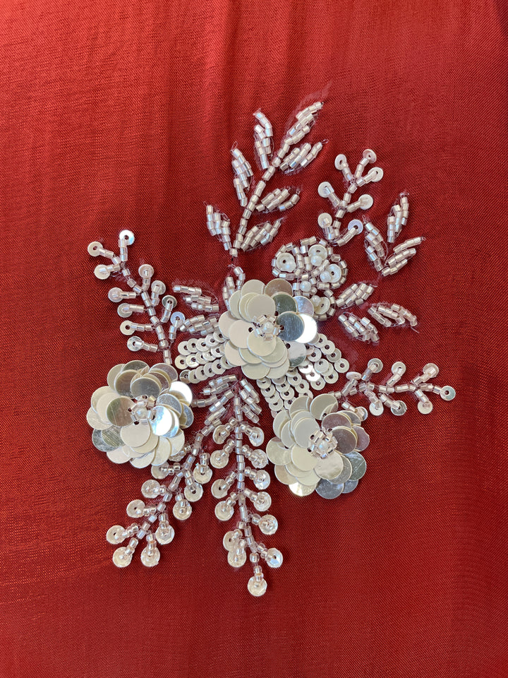 Neriah – Organza Suit with Pearl &amp; Cutdana Handwork