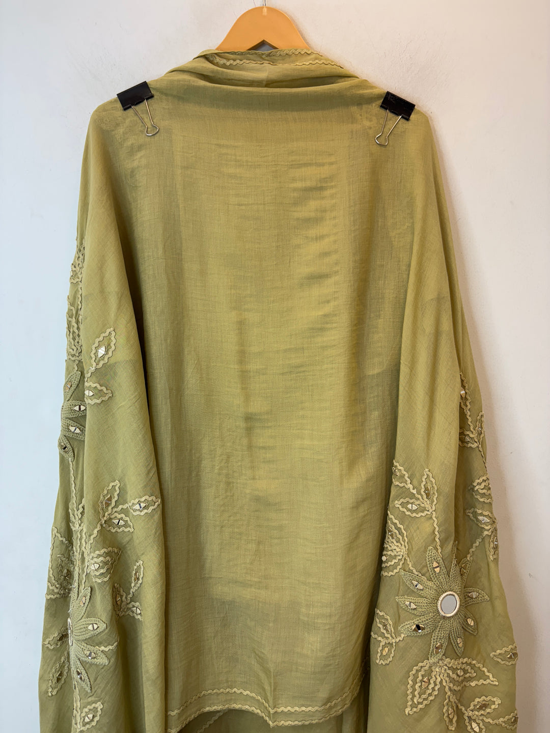 Florika – Green Mul Cotton Mirror Crochet Suit