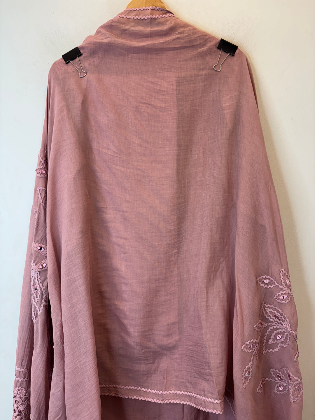 Florika – Pink Mul Cotton Mirror Crochet Suit