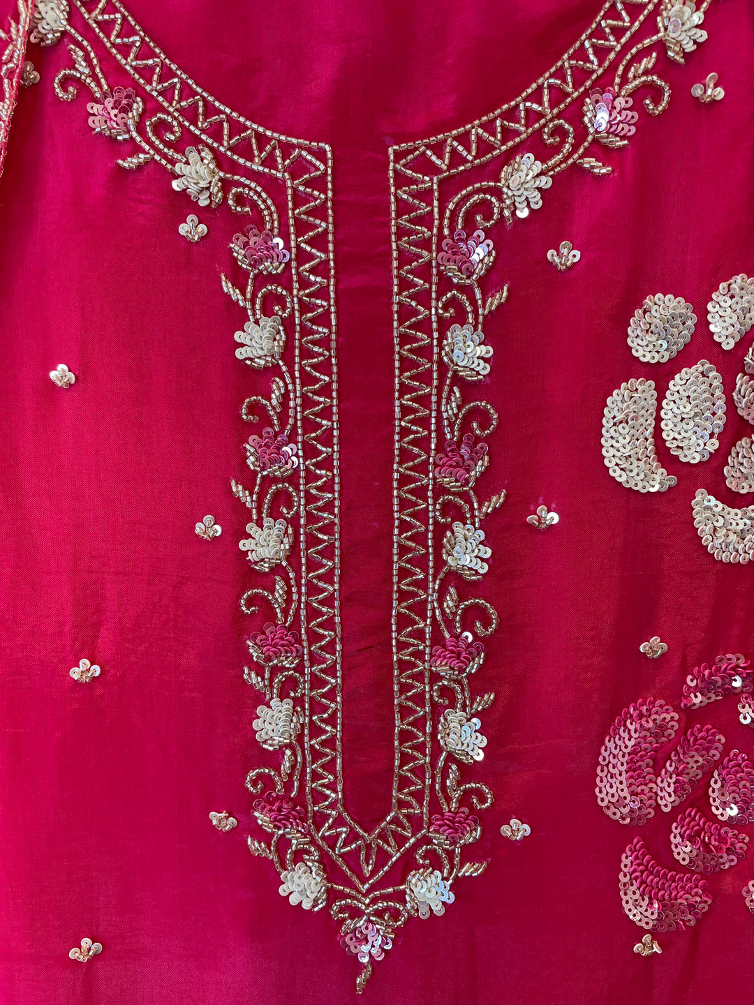 Liora – Silk Organza Handworked Suit