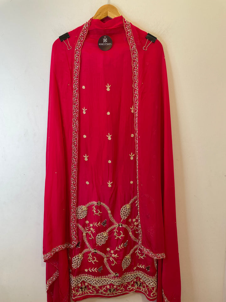Mehrya – Silk Organza Suit with Heavy Handwork