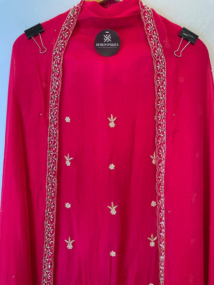 Mehrya – Silk Organza Suit with Heavy Handwork