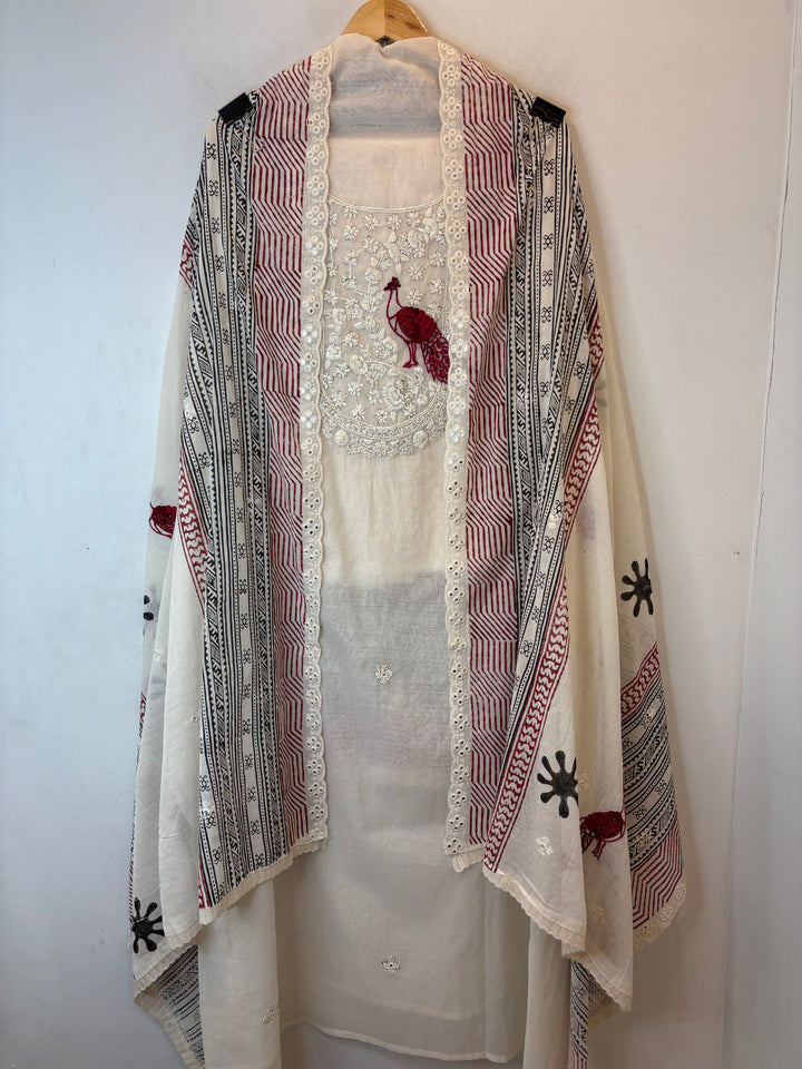 Mayurika – Chanderi Cotton Peacock Suit