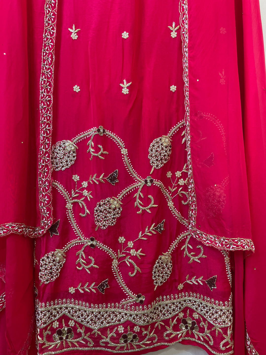 Mehrya – Silk Organza Suit with Heavy Handwork