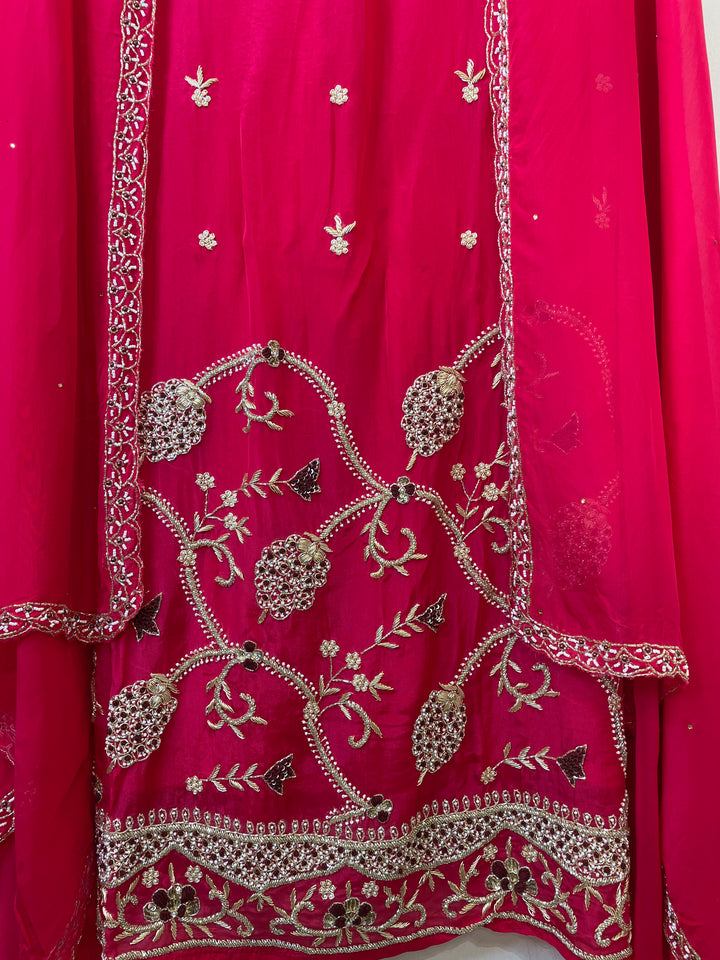 Mehrya – Silk Organza Suit with Heavy Handwork