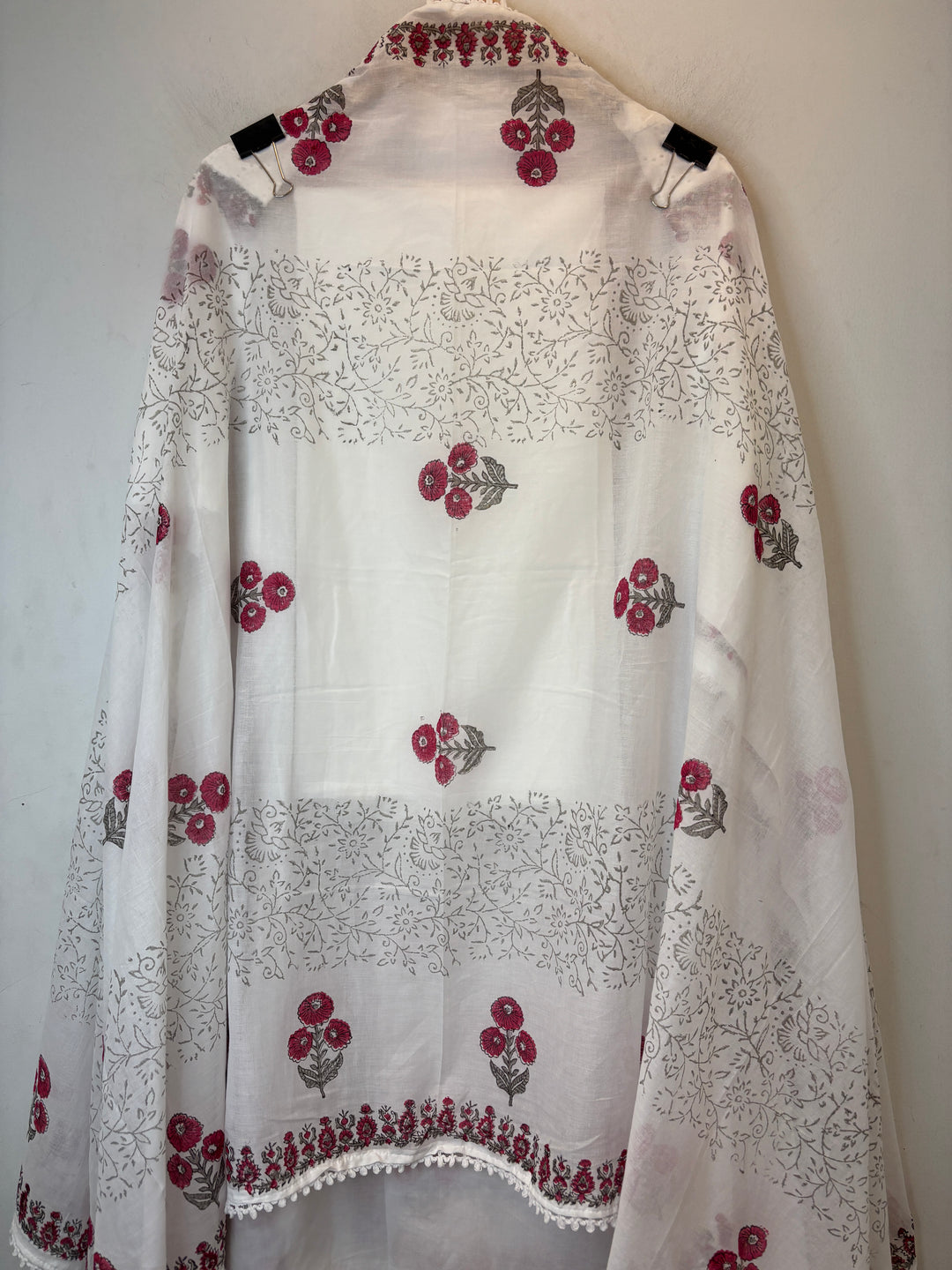 Chikra – Cotton Chikankari Block Print Suit