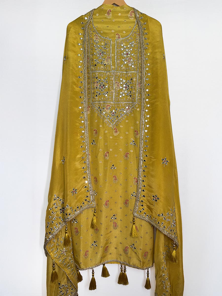 Sunehri – Banarsi Booti Tissue Suit