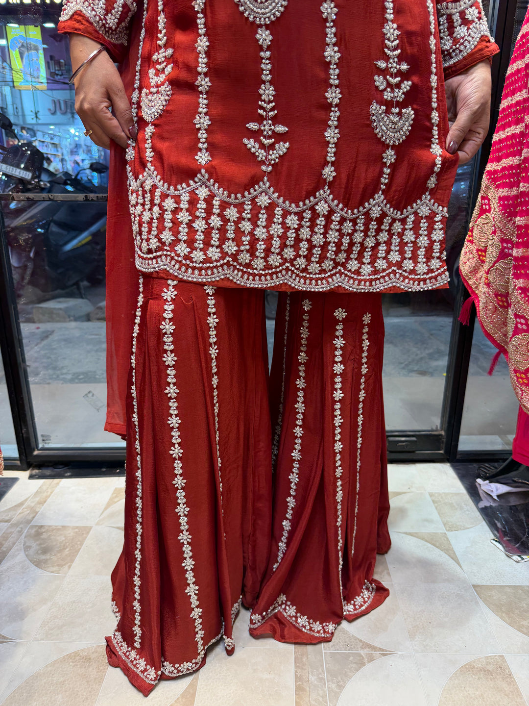 Alina – Chinon Pearl &amp; Cutdana Garara Set