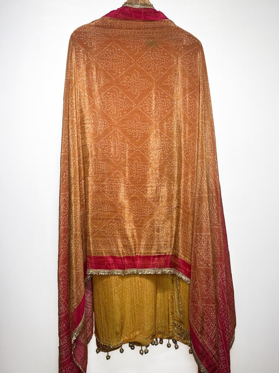 Zehra – Ombre Crushed Tissue Bandhni Suit