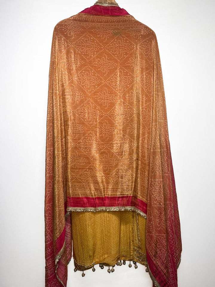 Zehra – Ombre Crushed Tissue Bandhni Suit