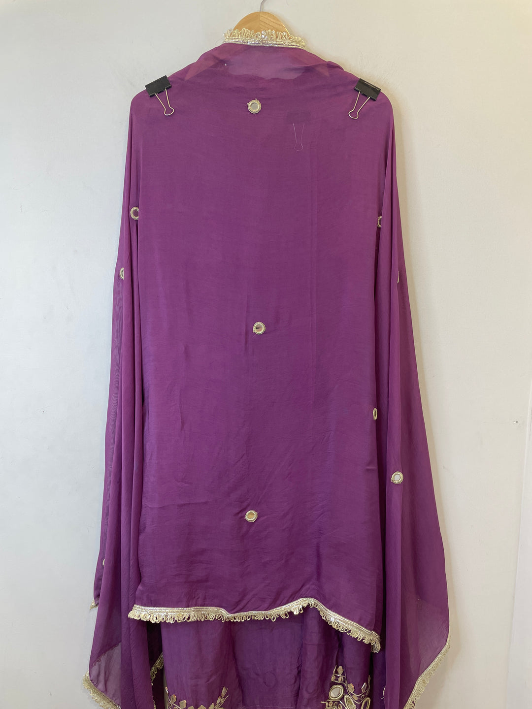 Arzoo – Unstitched Organza Mirror Work Suit