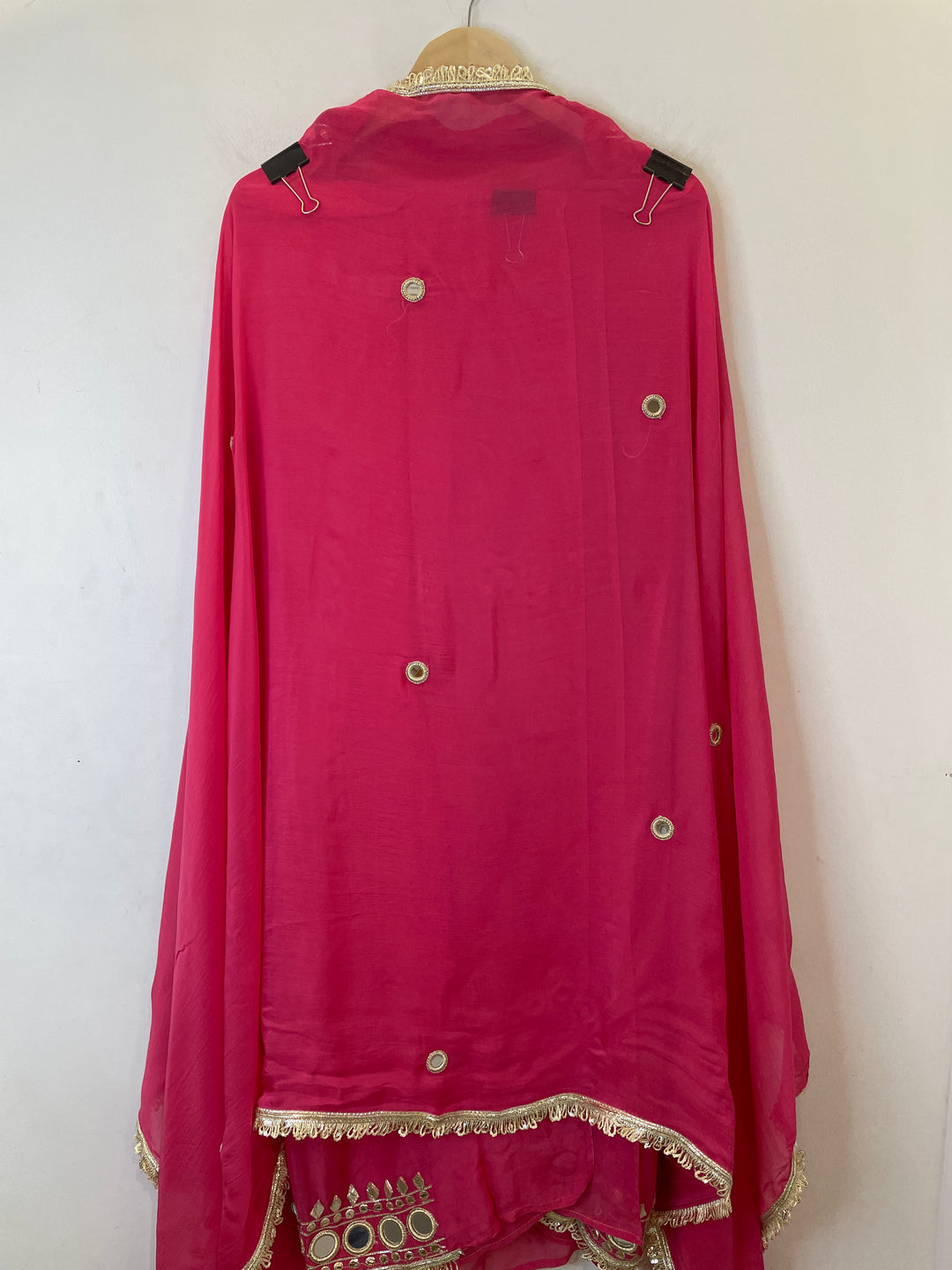 Arzoo – Unstitched Organza Mirror Work Suit