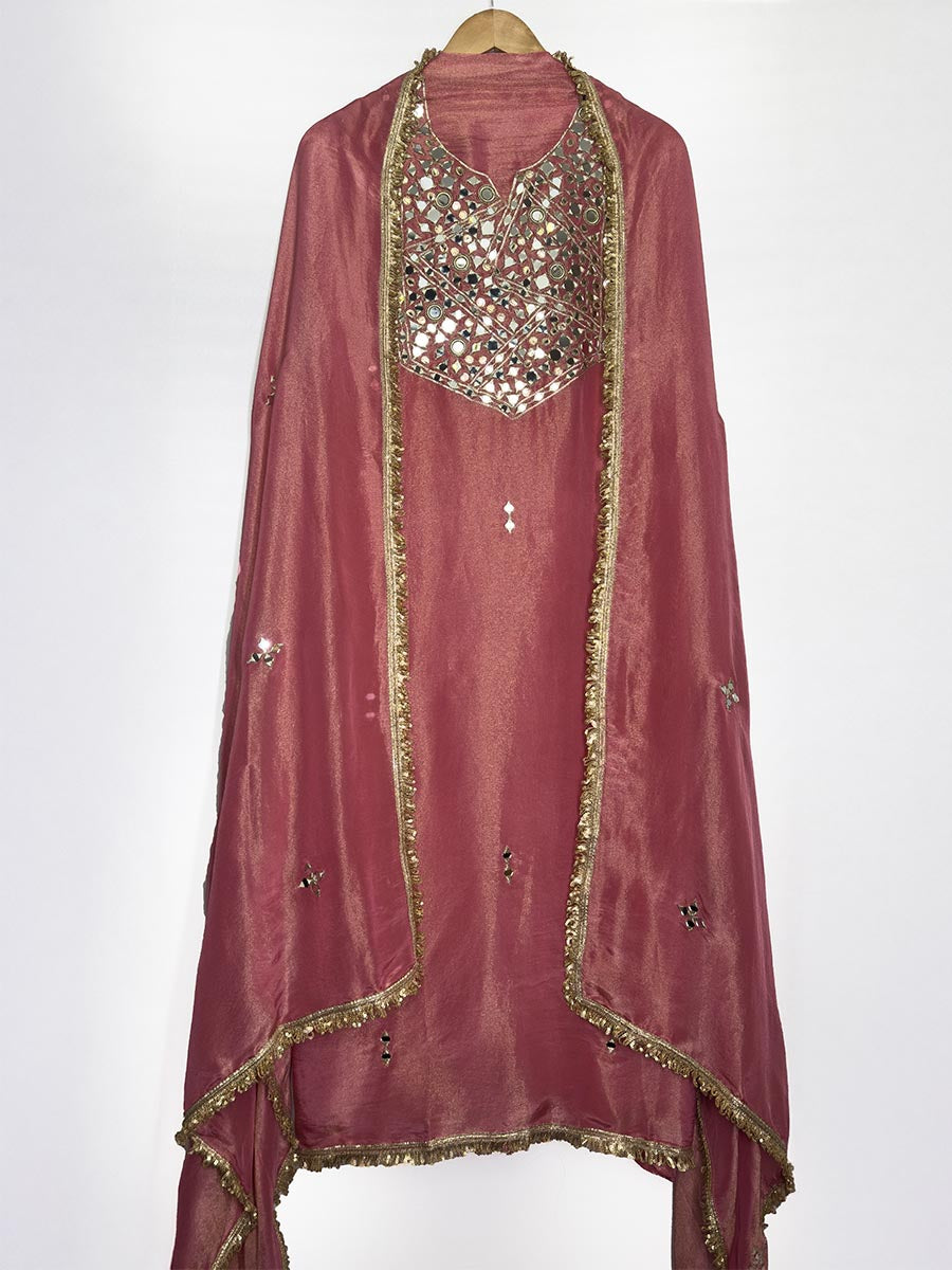 Gulnaz – Tissue Shimmer Mirror Suit