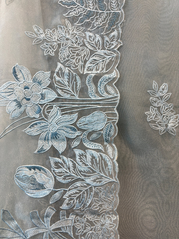 Zehvara – Glass Tissue Embroidered Suit