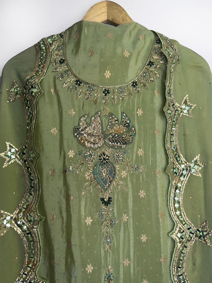 Meher – Tissue Dabka &amp; Mirror Work Suit