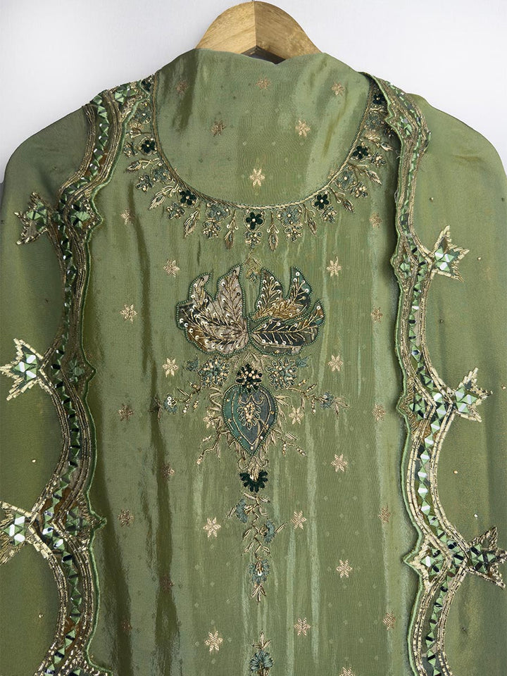 Meher – Tissue Dabka &amp; Mirror Work Suit