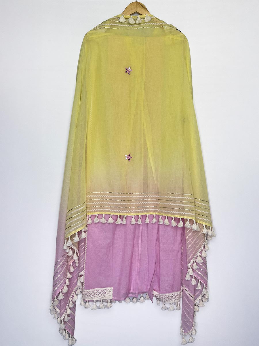 Noor Mirror Work Mul Cotton Suit