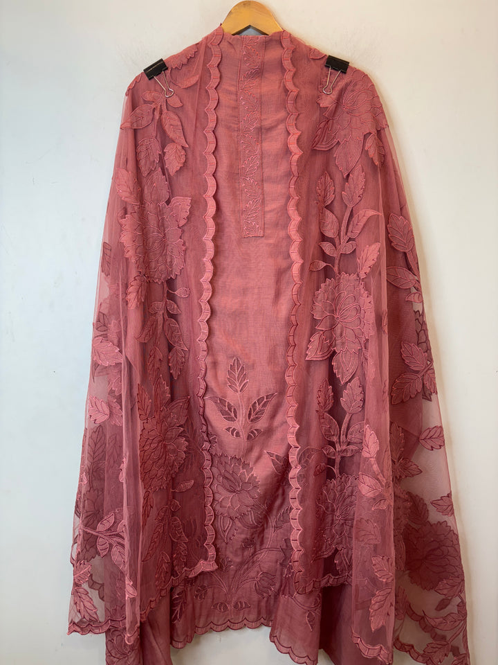 Applira – Pink Mul Cotton Appliqué Suit