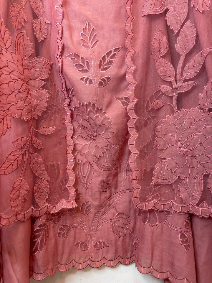 Applira – Pink Mul Cotton Appliqué Suit