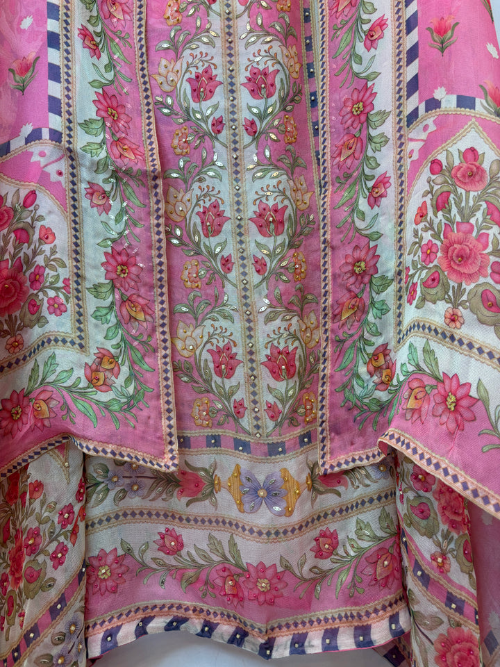 Zerina – Pink Burberry Mul Pearl Patch Suit