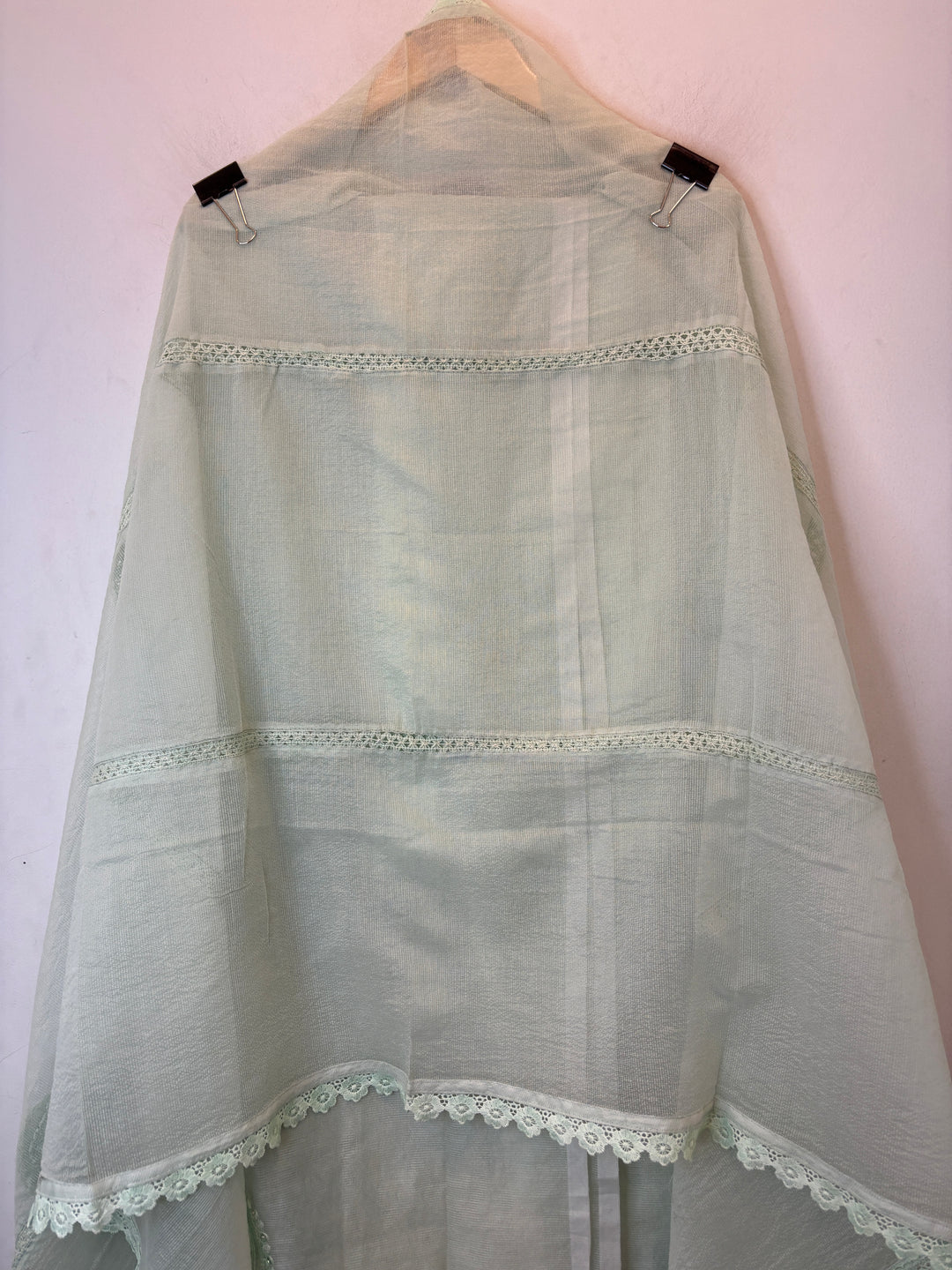 Crovela – Green Kota Crochet Lace Suit