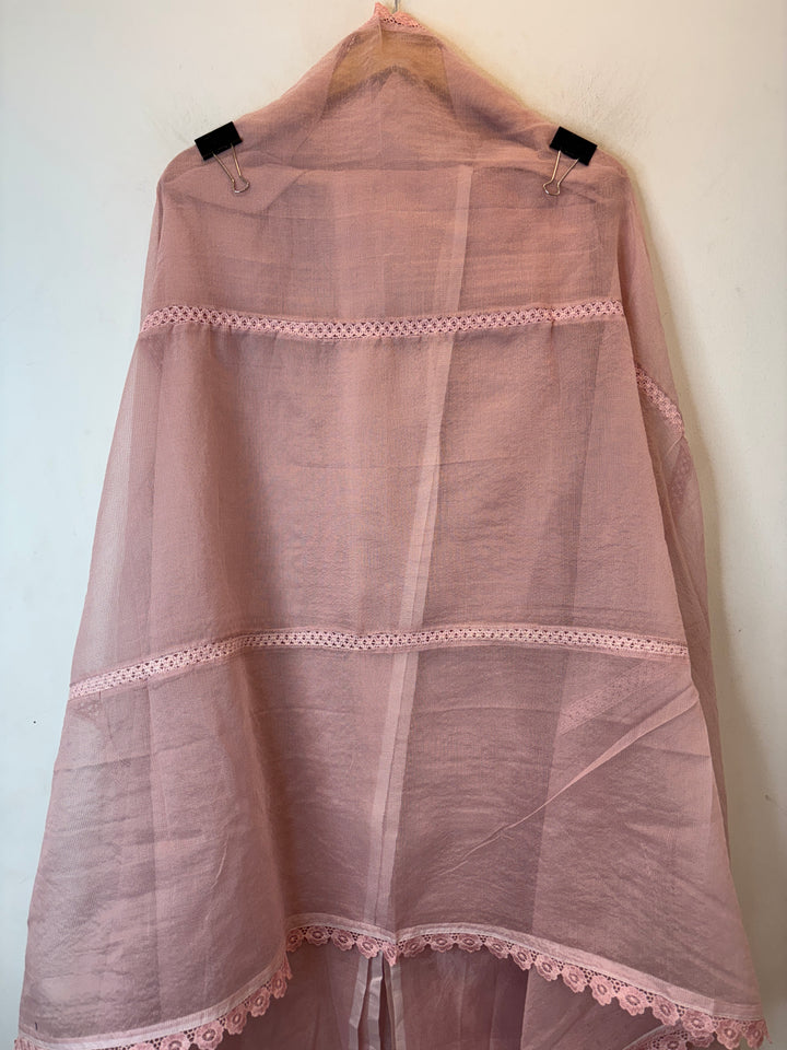 Crovela – Pink Kota Crochet Lace Suit