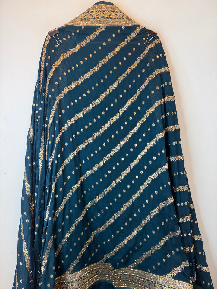 Khadi Georgette Banarasi Weaved Ensemble DBPKM205
