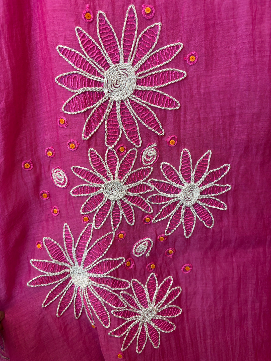 Floraya – Pink Mul Cotton Dori Flower Suit
