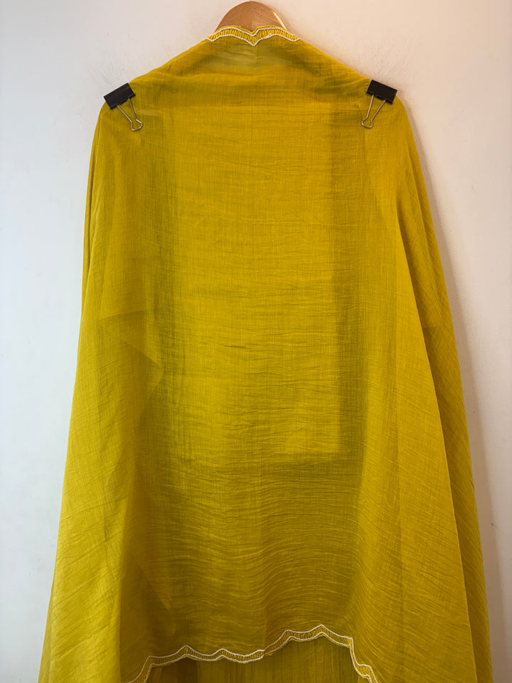Floraya – Yellow Mul Cotton Dori Flower Suit