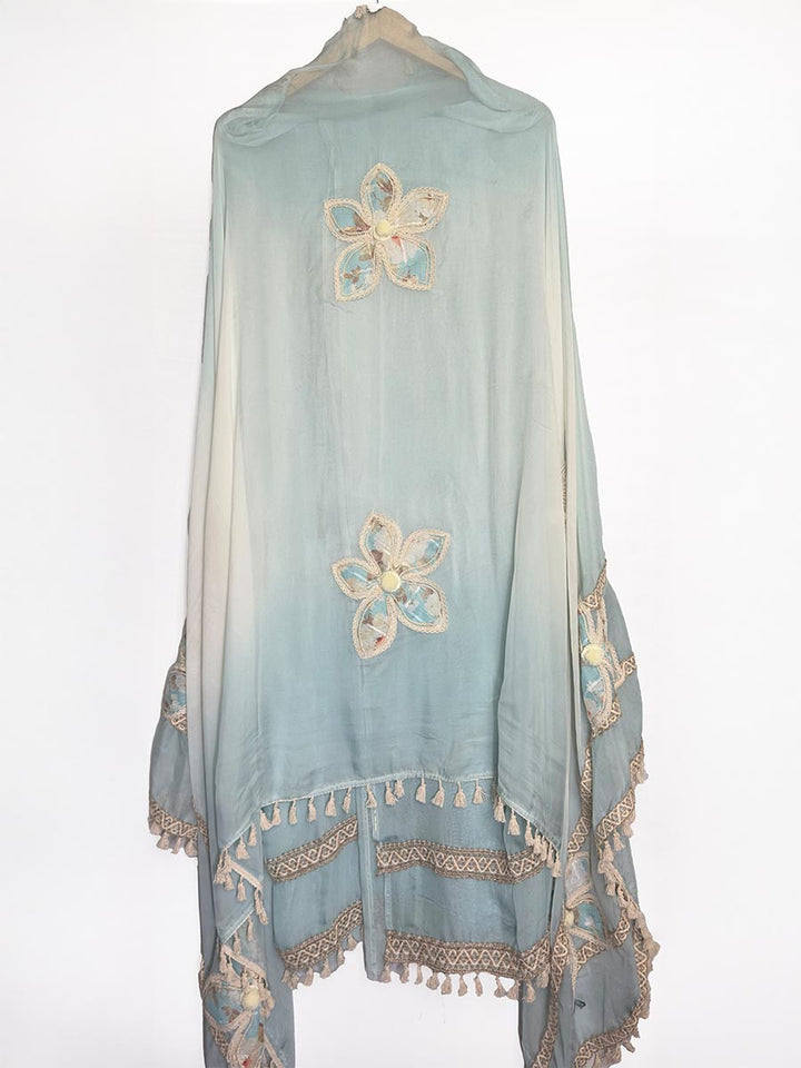 Jahanara – Organza Applique &amp; Jute Work Suit
