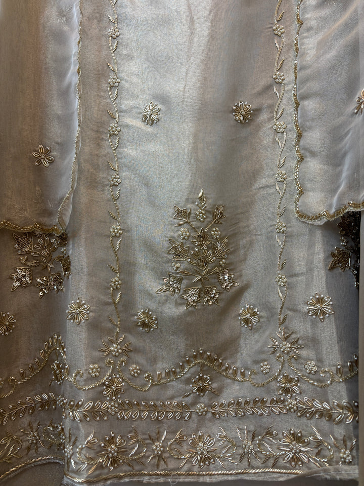 Zehira – Tissue Dabka Pearl Suit