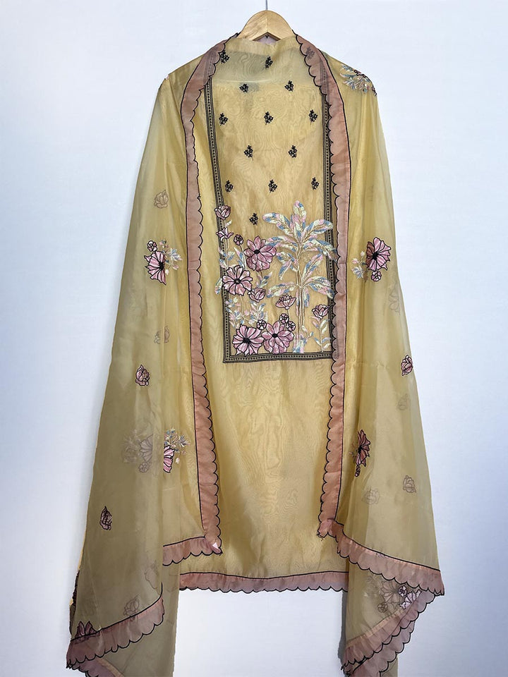 Zohra – Organza Embroidered Suit