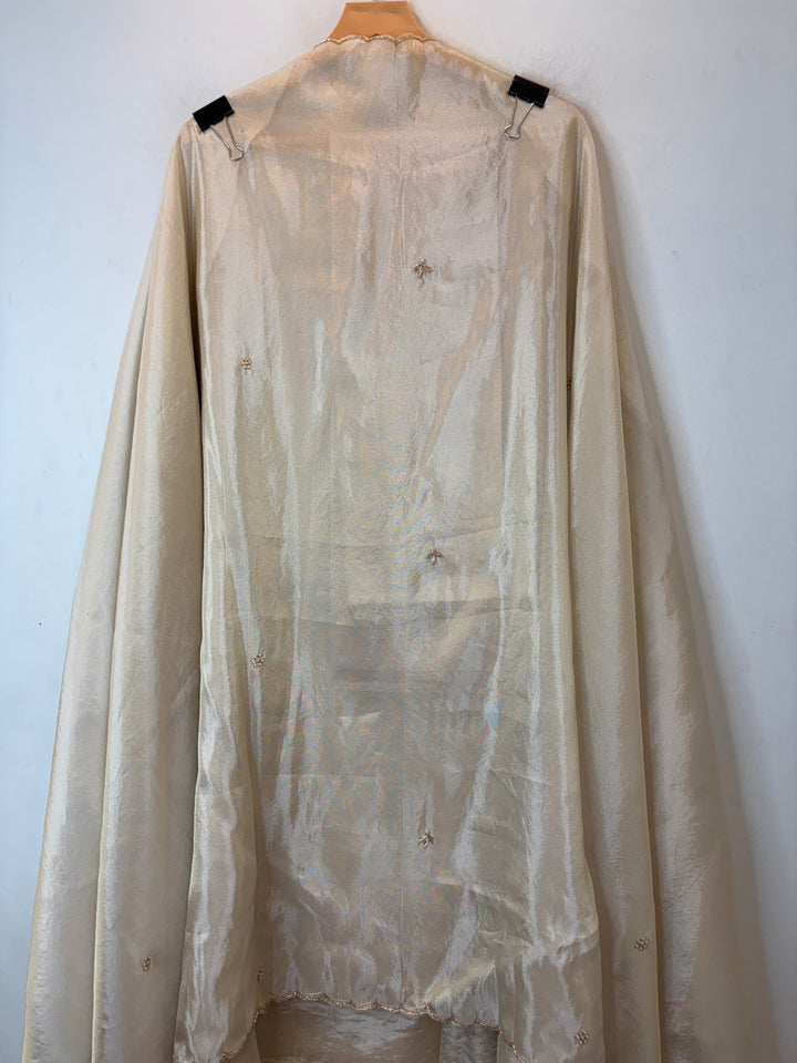 Zehira – Ivory Tissue Dabka Pearl Suit