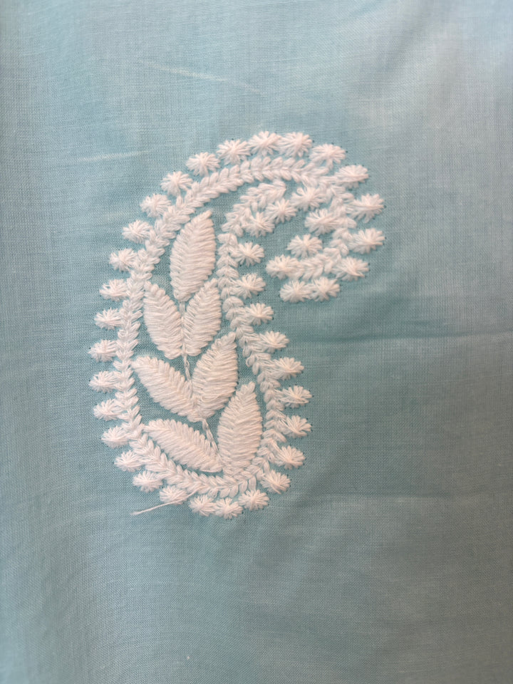 Noorika – Blue Cotton Chikankari Suit