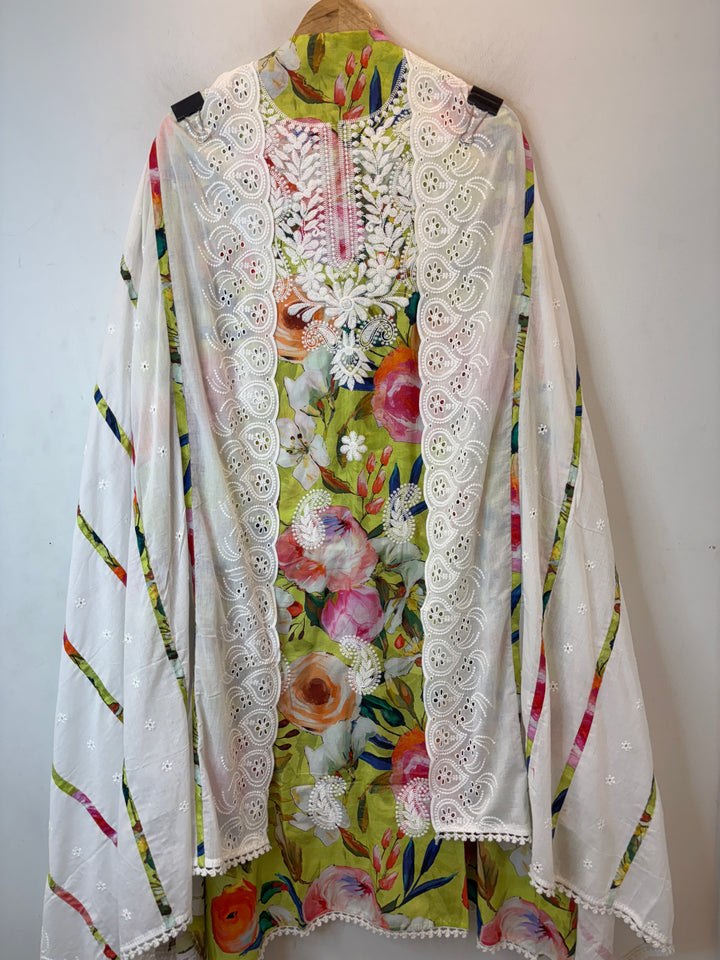 Chikra – Cotton Chikankari Suit