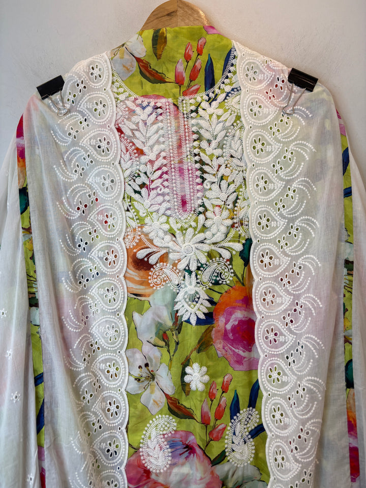 Chikra – Cotton Chikankari Suit