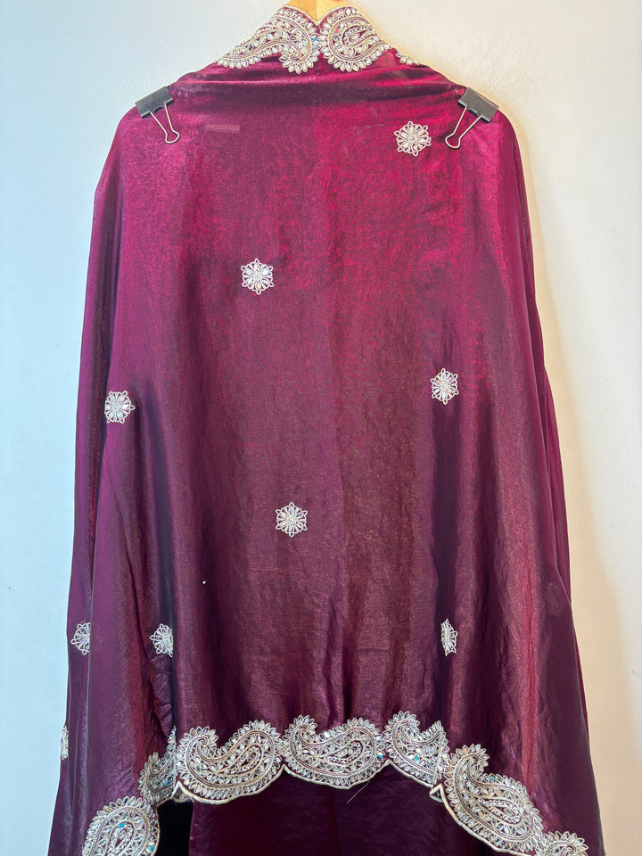 Zehvira – Wine Glass Organza Mirror Suit